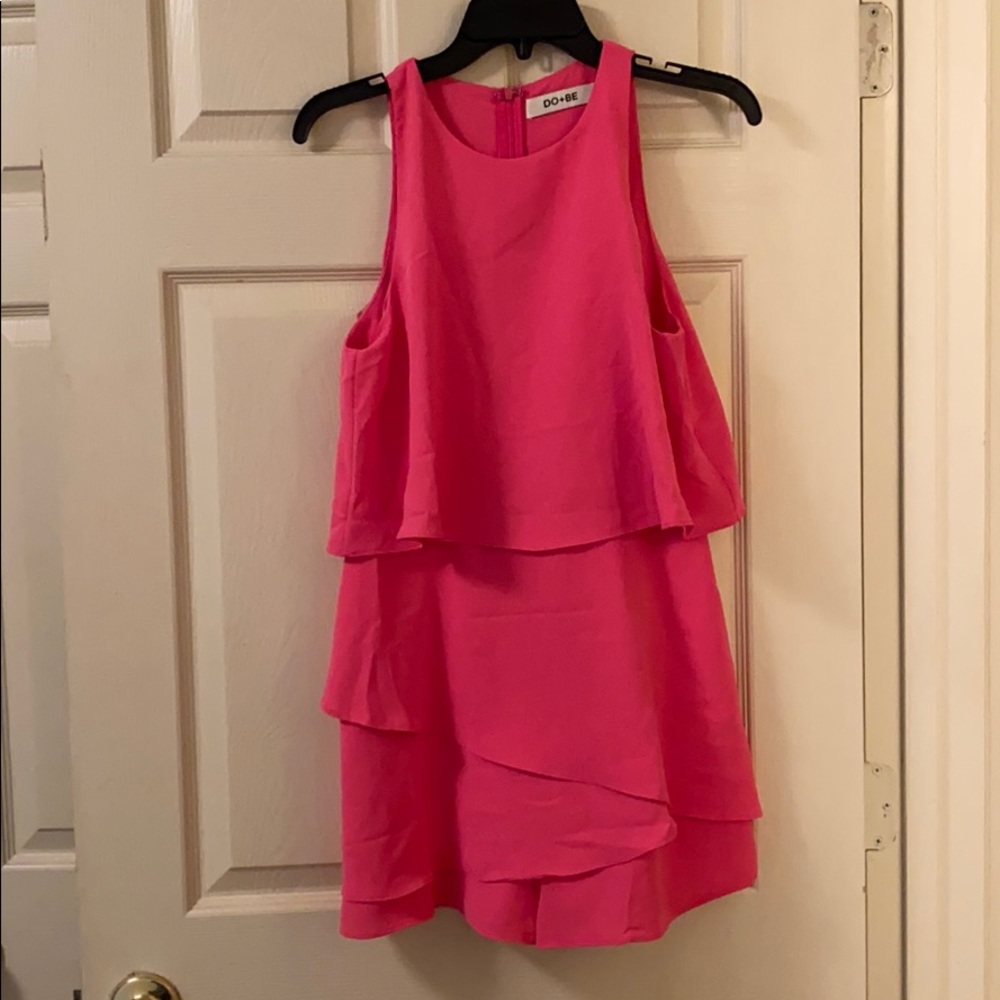 Pink Flounce Romper